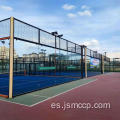 Piso de la cancha de tenis de hierba artificial al aire libre